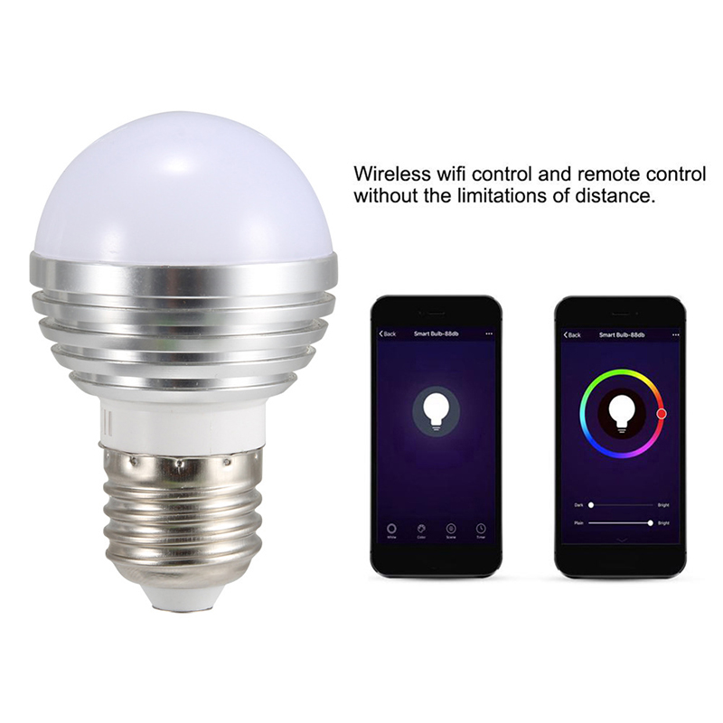 7W RGB WiFi Voice Control LED Color Changing Light Bulb 7W RGB WiFi Voice Control LED Color Changing Light Bulb